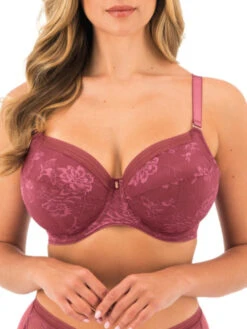 FANTASIE Fusion Lace Side Support Bra - Rosewood