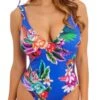 FANTASIE Halkidiki Plunge Swimsuit - Ultramarine
