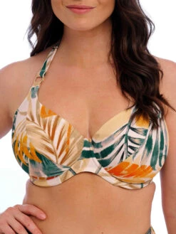 FANTASIE Maya Bay Halter Bikini Top - Warm Sunset