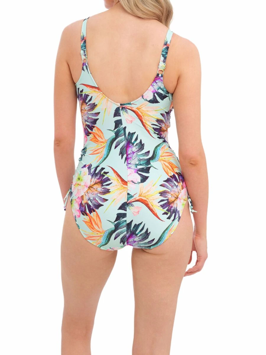 FANTASIE Paradiso Twist Front Adjustable Leg Swimsuit - Soft Mint - Image 4