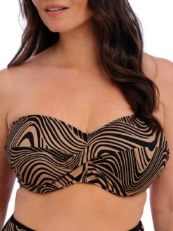 FANTASIE Pemba Island Bandeau Bikini Top - Mocha