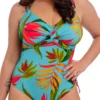 FANTASIE Pichola Twist Front Swimsuit - Aqua