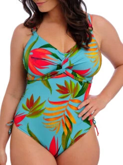 FANTASIE Pichola Twist Front Swimsuit - Aqua