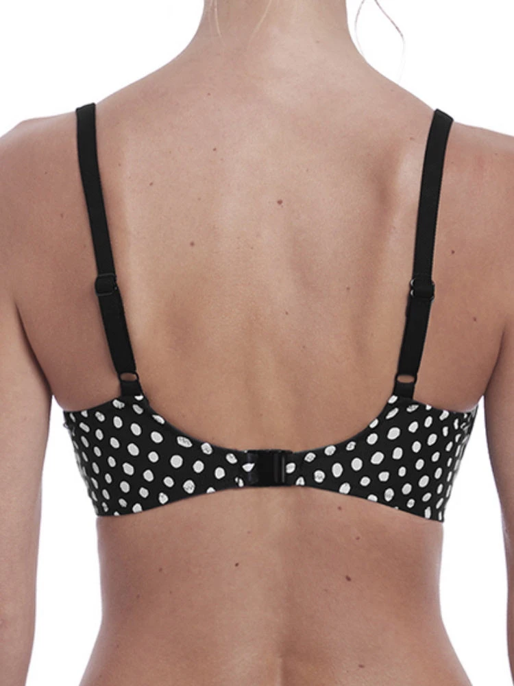 FANTASIE Santa Monica Moulded Bikini Top - Black/White - Image 2