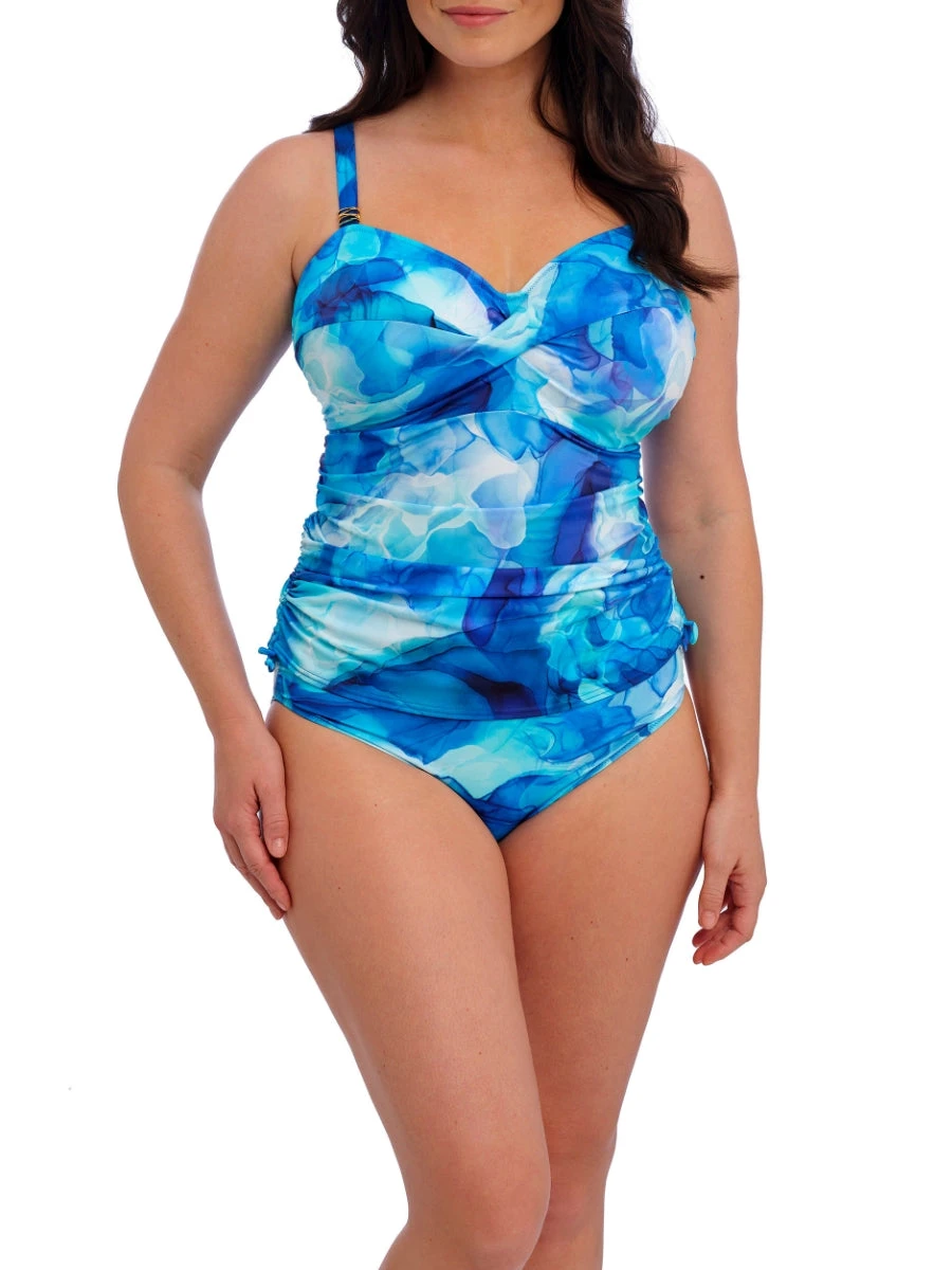 FANTASIE Saunton Sands Twist Front Tankini Top - Dazzling Blue - Image 4