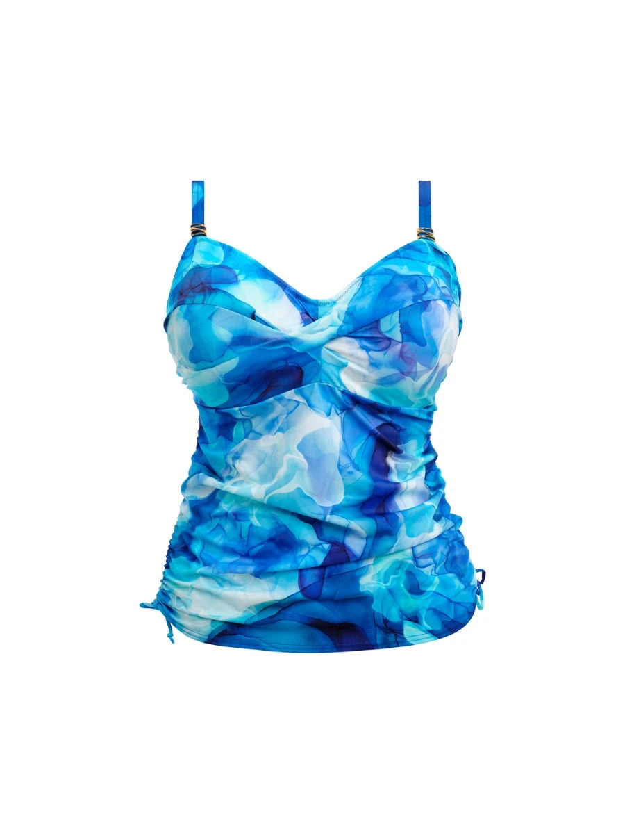 FANTASIE Saunton Sands Twist Front Tankini Top - Dazzling Blue - Image 7