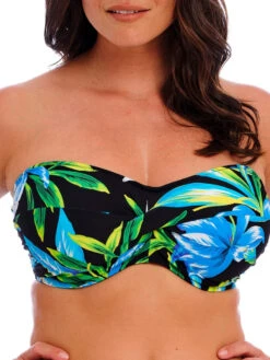 FANTASIE Talm Beach Bandeau Bikini Top - Black