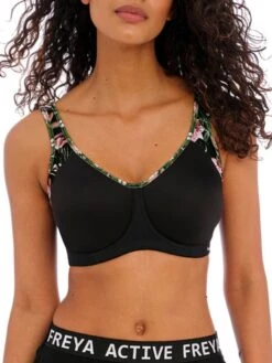 FREYA Sonic Moulded Spacer Sports Bra - Jungle Black