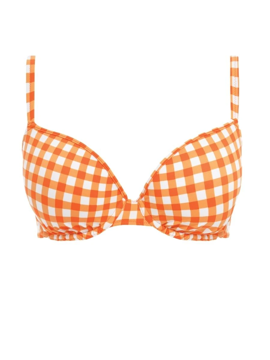 FREYA Check In Moulded Bikini Top - Zest - Image 4