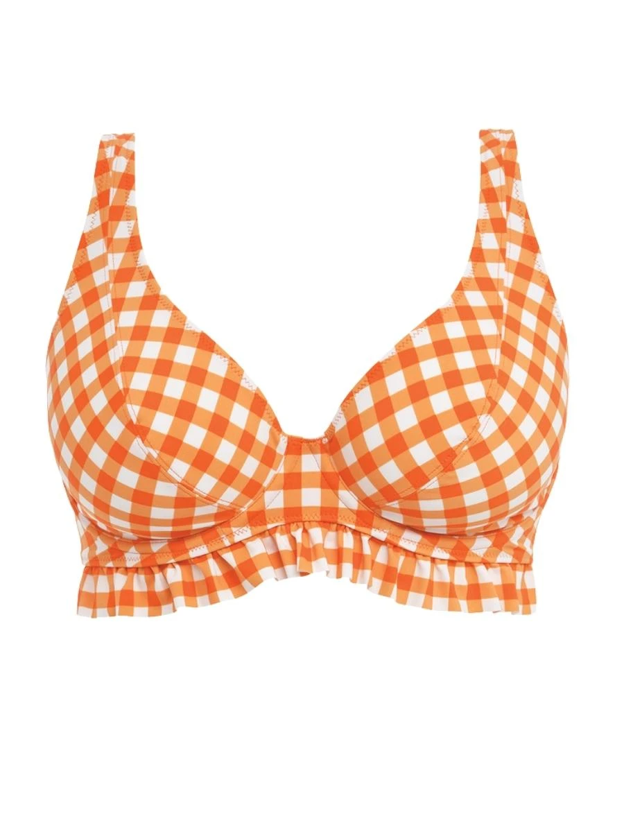 FREYA Check In High Apex Bikini Top - Zest - Image 6