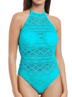 FREYA Sundance High Neck Swimsuit - Deep Ocean