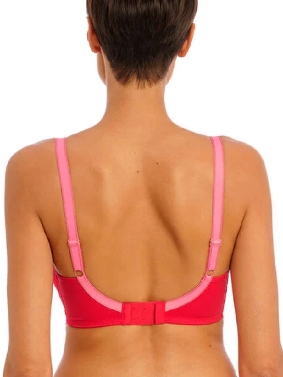FREYA Offbeat Moulded Demi T-Shirt Bra - Chilli Red - Image 2