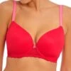 FREYA Offbeat Moulded Demi T-Shirt Bra - Chilli Red