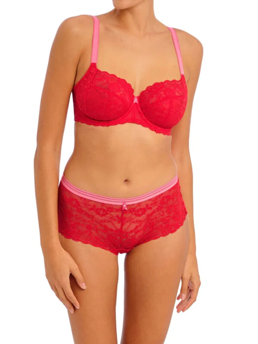 FREYA Offbeat Side Support Bra - Chilli Red - Image 3