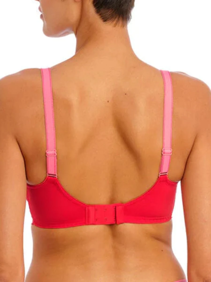 FREYA Offbeat Side Support Bra - Chilli Red - Image 2