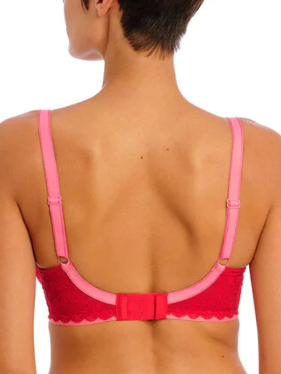 FREYA Offbeat Padded Half Cup Bra - Chilli Red - Image 2