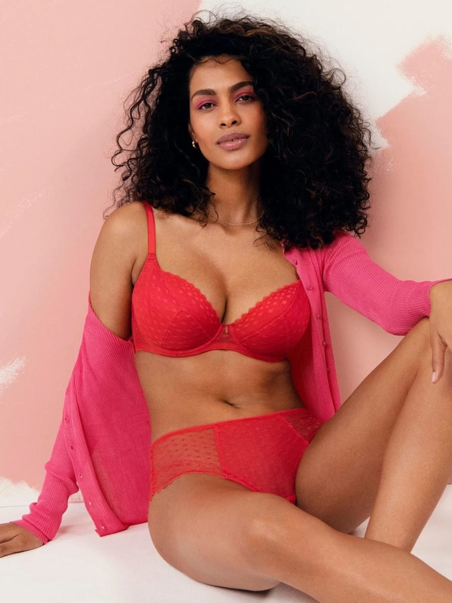 FREYA Signature Padded Plunge Bra - Chilli Red - Image 2