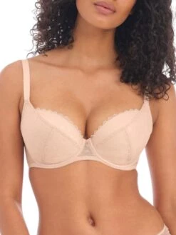 FREYA Signature Padded Plunge Bra - Natural Beige