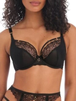 FREYA Temptress Plunge Bra - Black