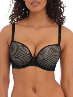 FREYA Tailored Plunge T-Shirt Bra - Black