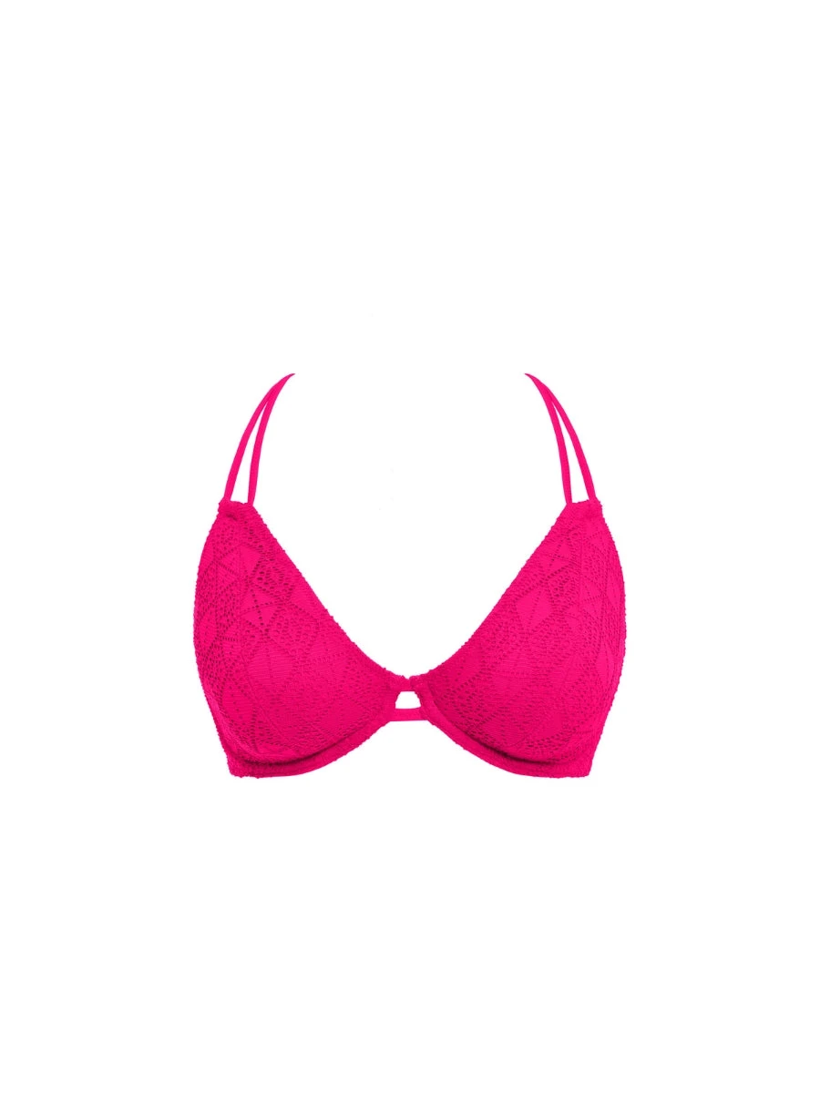 FREYA Nomad Nights Halterneck Bikini Top - Fuchsia - Image 5