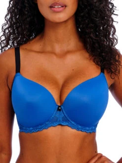 FREYA Offbeat Moulded Demi T-Shirt Bra - Dazzling Blue