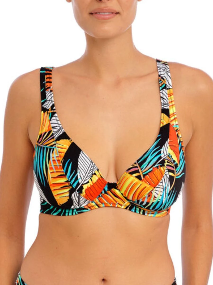 FREYA Samba Nights High Apex Bikini Top - Multi
