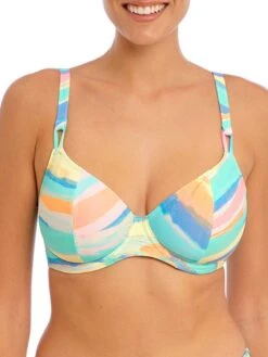 FREYA Summer Reef Plunge Bikini Top - Aqua