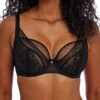 FREYA Sydnie High Apex Plunge Bra - Black