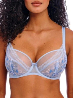 FREYA Sydnie High Apex Plunge Bra - Chambray