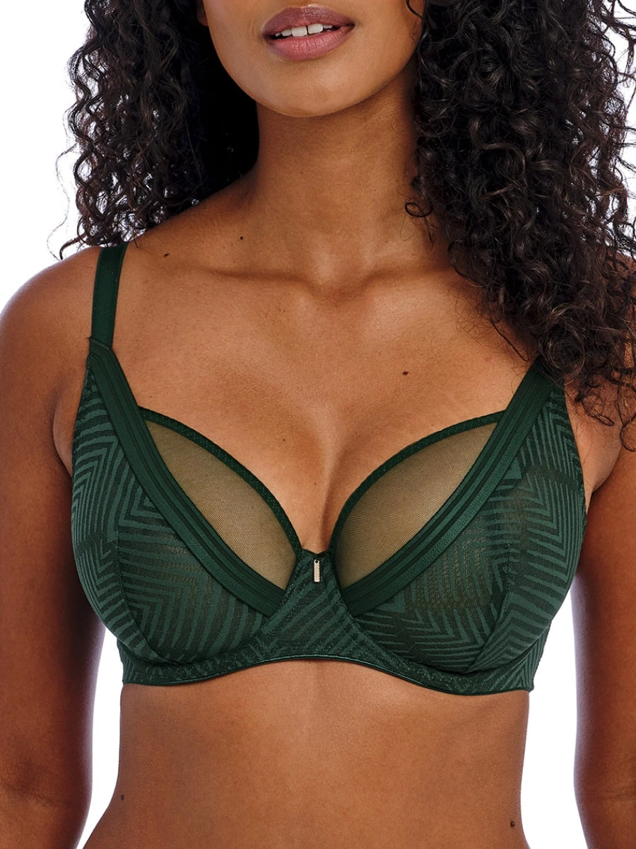FREYA Tailored High Apex Plunge Bra - Deep Emerald