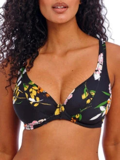 FREYA Twilight Soul High Apex Bikini Top - Black