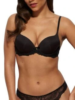 Gossard Superboost Lace T-Shirt Bra - Black