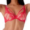 Gossard VIP Audacious Half Padded Plunge Bra - Red