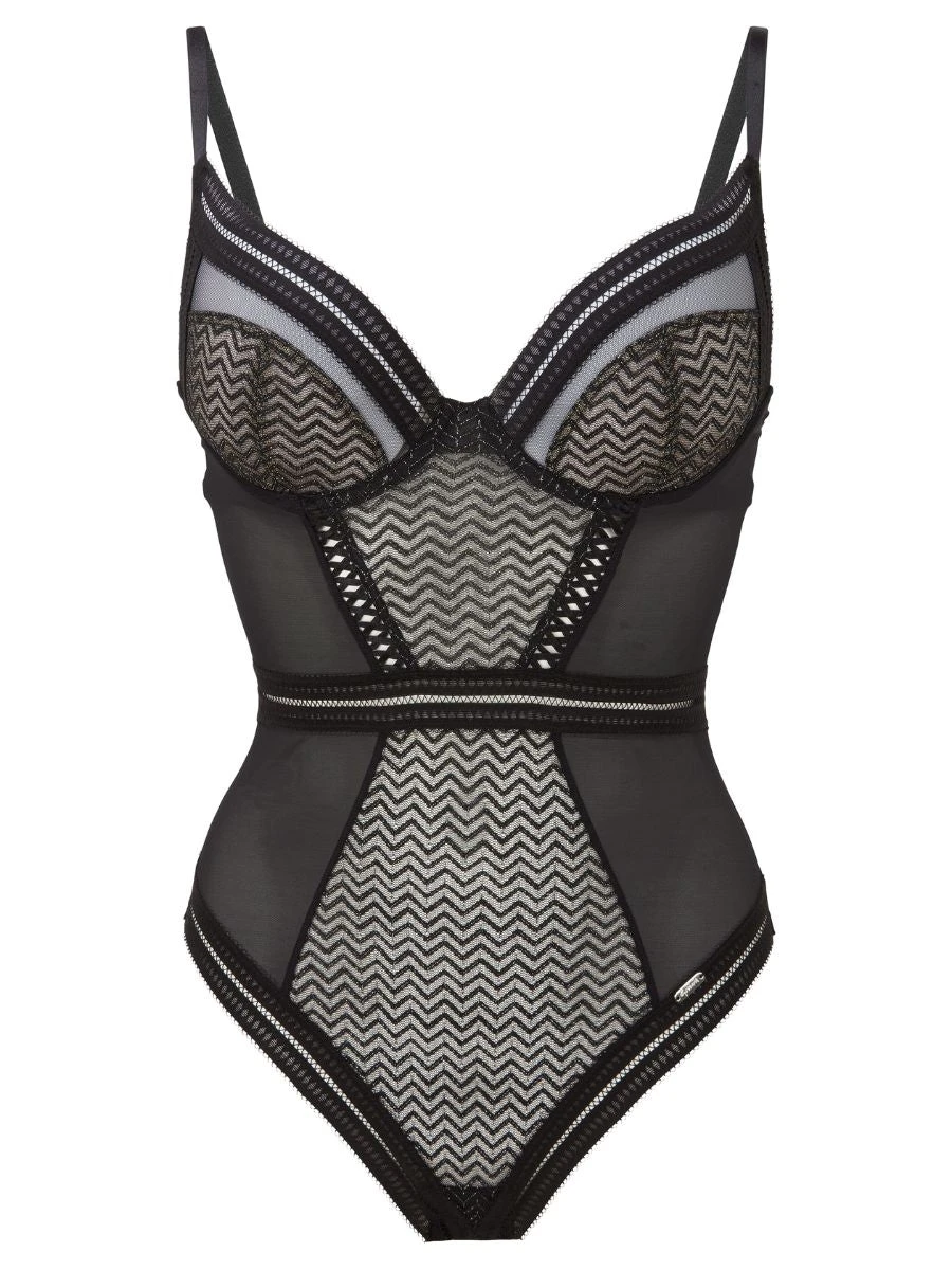 Gossard Contradiction Body - Black/Silver - Image 4