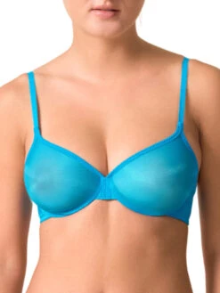 Gossard Glossies Sheer Moulded Bra - Atomic Blue