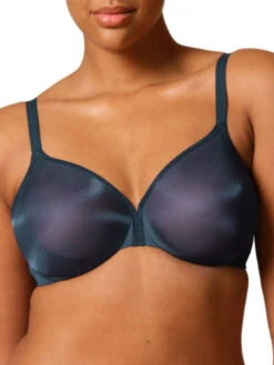 Gossard Glossies Sheer Moulded Bra - Shadow Blue