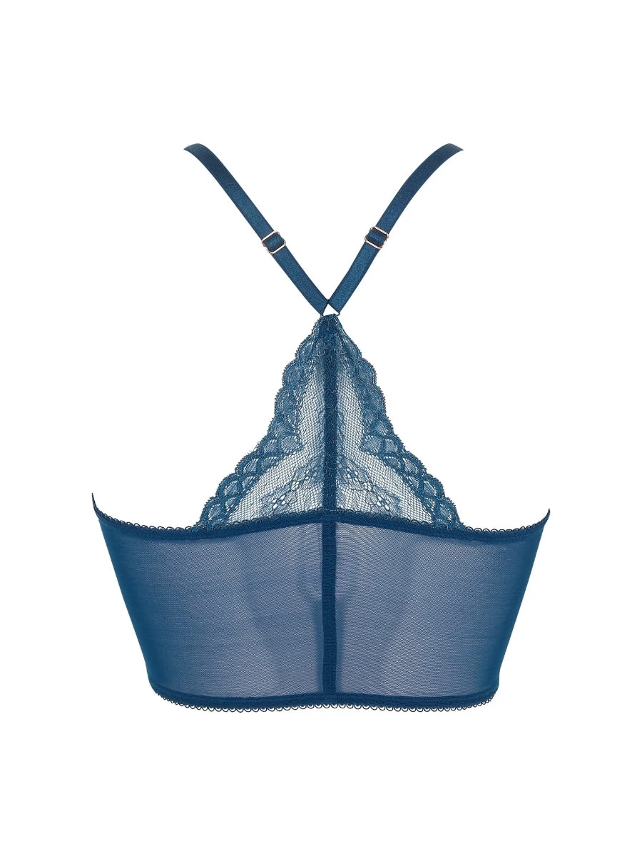 Gossard Superboost Lace Deep V Bralette - Deep Teal - Image 10