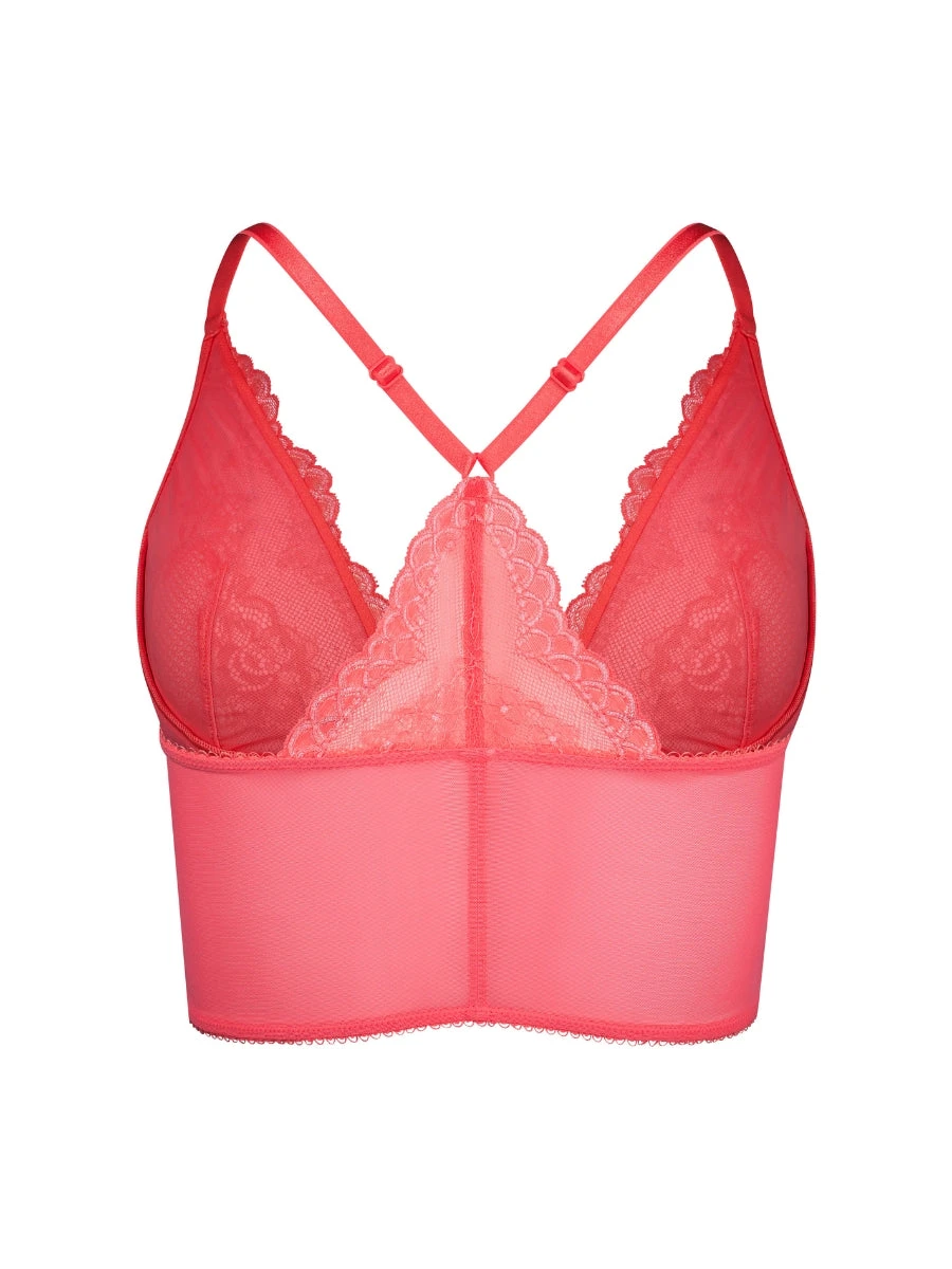 Gossard Superboost Lace Deep V Bralette - Sugar Coral - Image 10