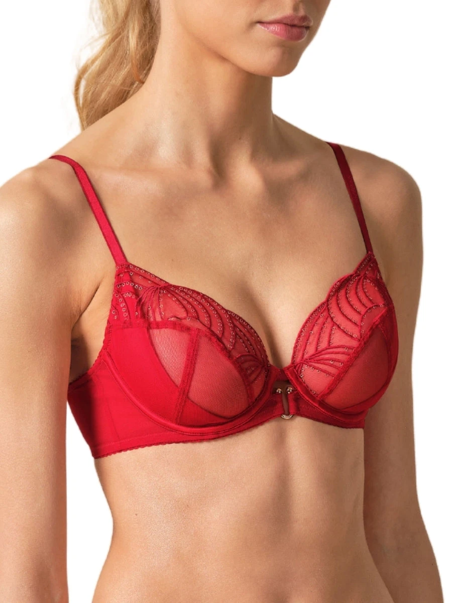 Gossard Viva Plunge Bra - Tango Red - Image 3