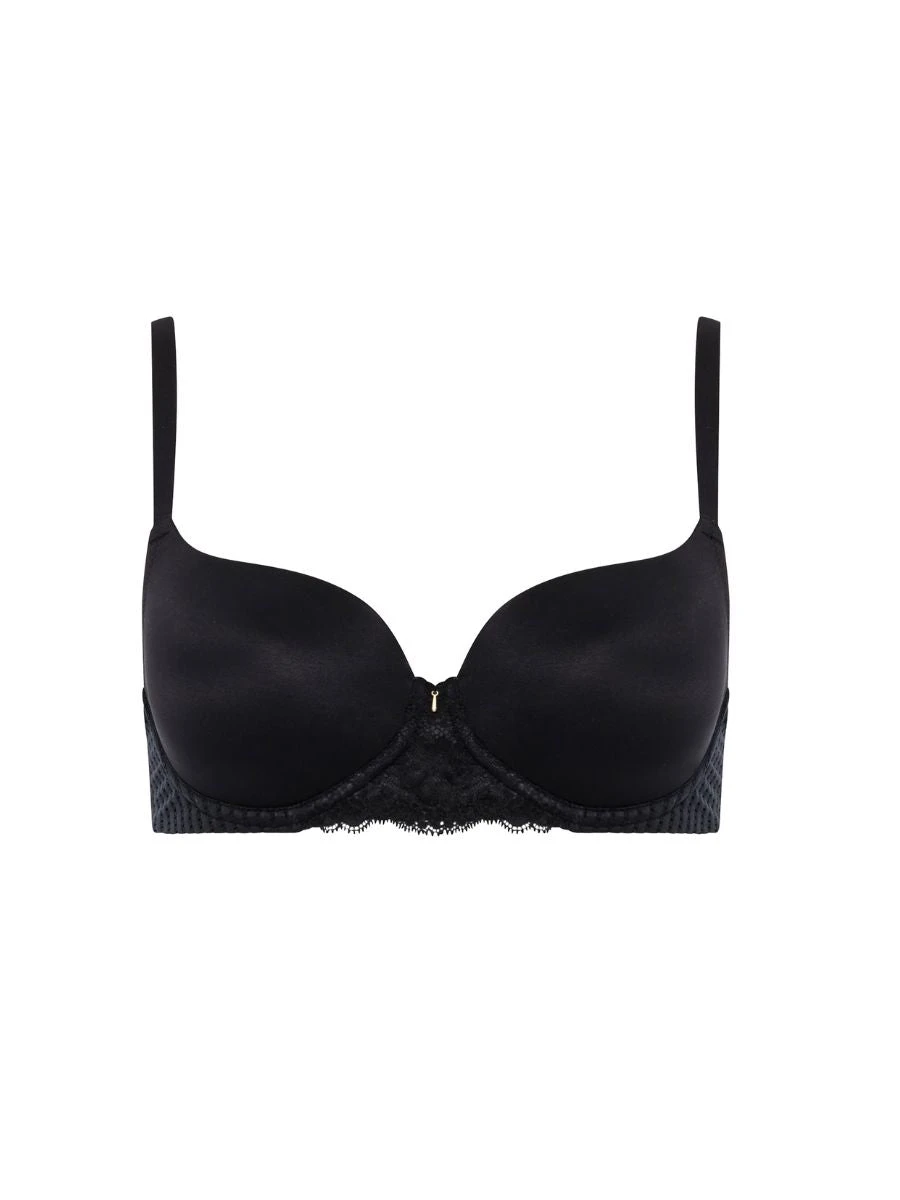 Chantelle Easy Feel Marilyn Covering T-Shirt Bra - Black - Image 3