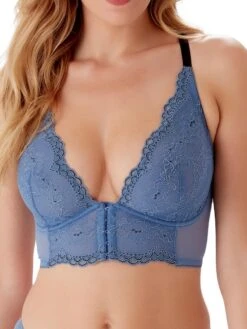 Gossard Superboost Lace Deep V Bralette - Moonlight Blue