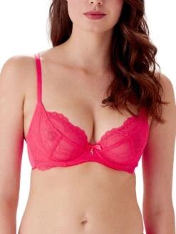 Gossard Superboost Lace Plunge Bra - Diva Pink