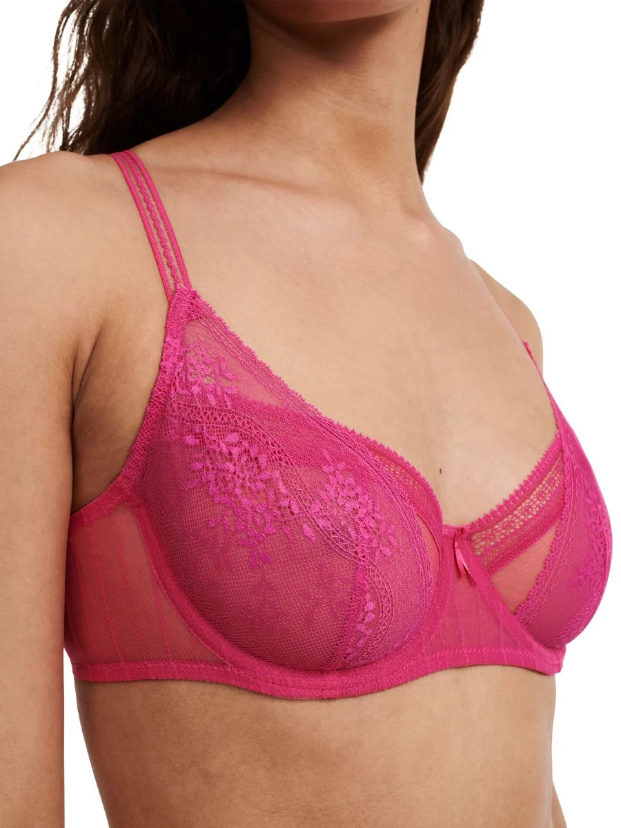 Passionata Maddie Half-Cup Bra - Fuschia Purple - Image 3