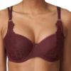 Twist First Night Padded Balcony Bra - Merlot