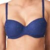 Epirus Padded Balcony Bra - Royal