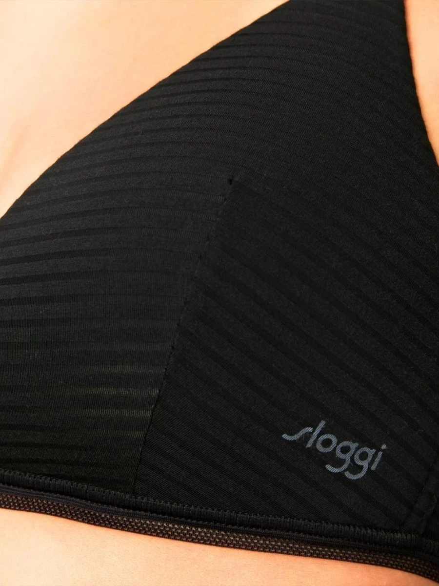 Sloggi Ever Fresh Plus Plunge Bralette - Black - Image 3