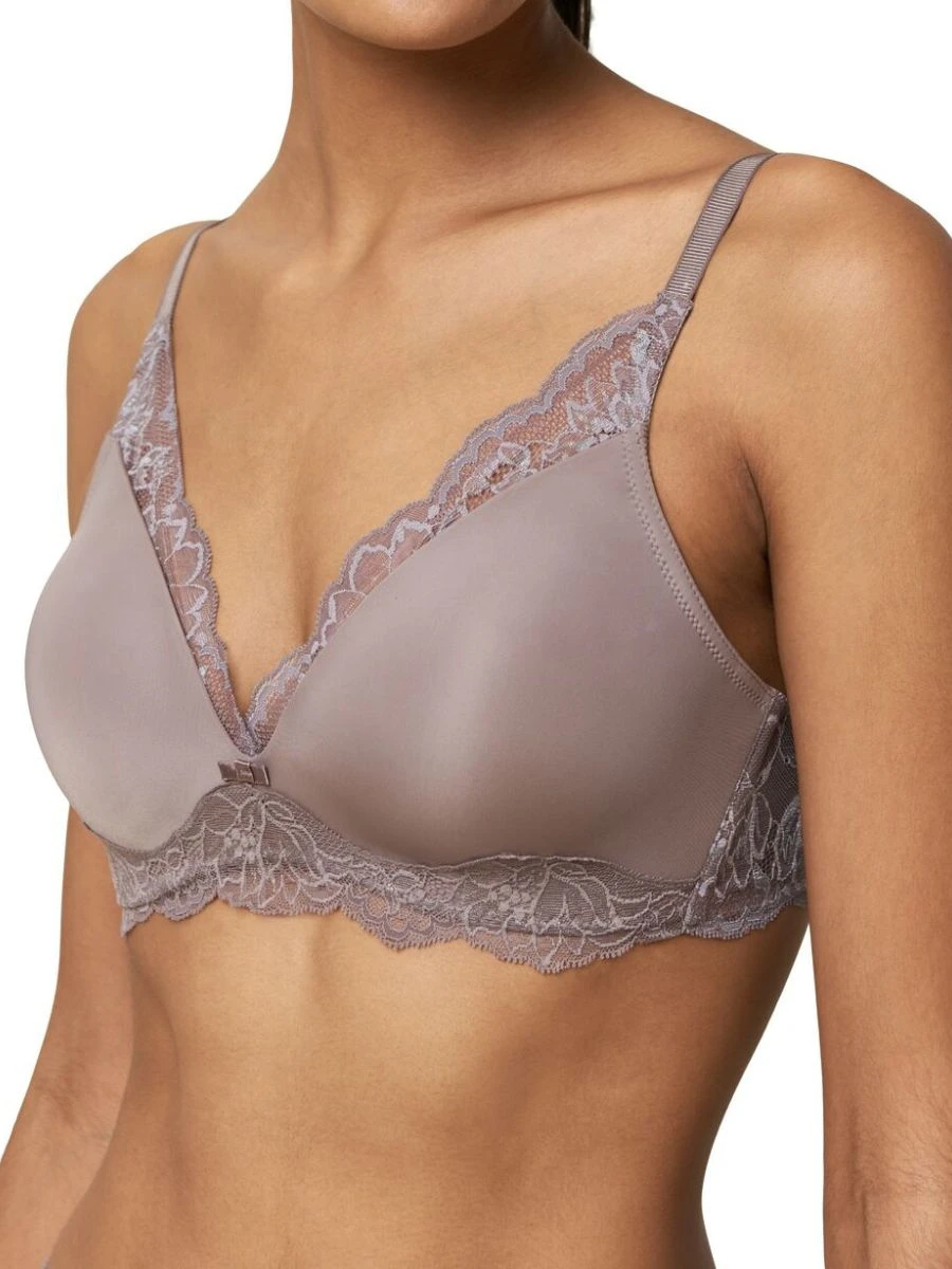 Triumph Amourette Charm Padded Bralette - Pigeon Grey - Image 5