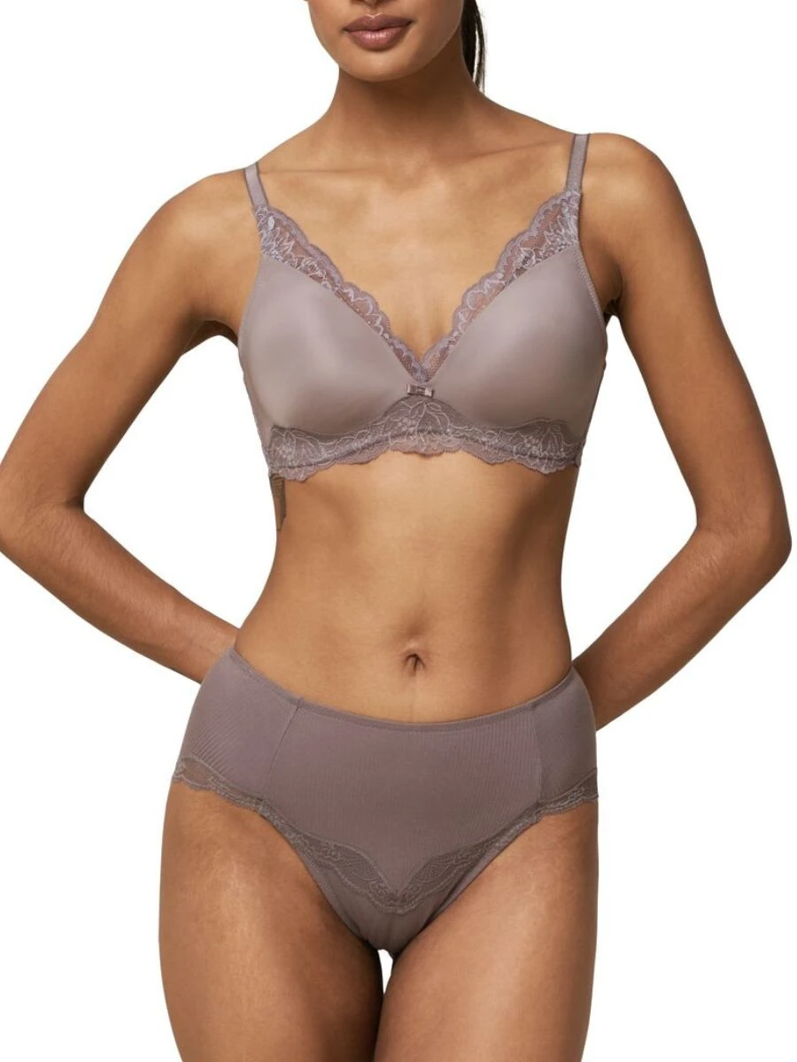Triumph Amourette Charm Padded Bralette - Pigeon Grey - Image 2