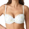 MARIE JO Chen Padded Balcony Bra - White Yacht
